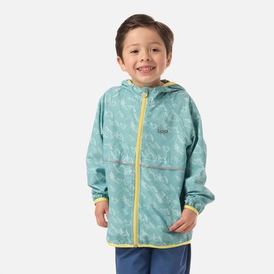 Chaqueta Niño Nightfall Windbreaker Hoody Jacket Print Turquesa V26