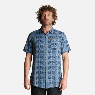 Imagen 2 del producto Camisa Hombre Good Karma Full Print Celeste Haka Honu