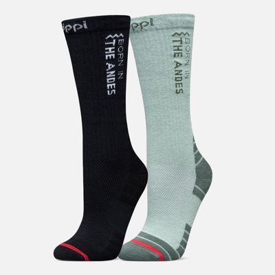 Calcetines Mujer Duo Trekking Light Pack Negro Jade Lippi V26