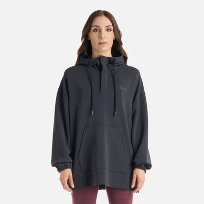 Polerón Mujer CityScape Hoody Sweatshirt Negro Lippi I25