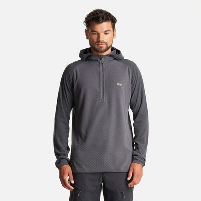 Imagen 2 del producto Poleron Hombre Jacaranda Nano-F 1/4 Zip Hoody Gris Oscuro Lippi