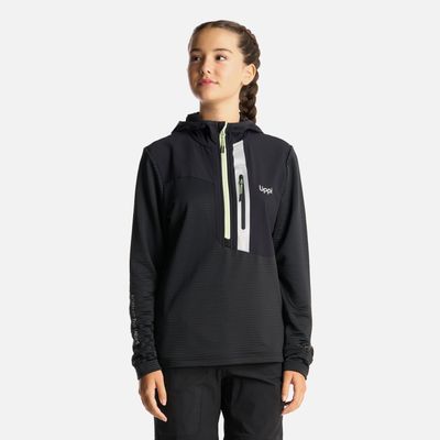 Imagen 2 del producto Poleron Teen Girl Karova 1/4 Zip Hoody Negro Lippi