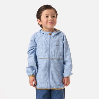 Chaqueta Niño Nightfall Windbreaker Hoody Jacket Celeste Lippi V26