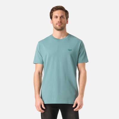 Polera Hombre Logo Lippi Back Print T-Shirt Turquesa Lippi V26