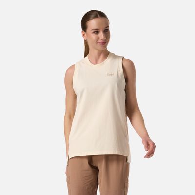 Polera Mujer Boulder T-Shirt Crema Lippi V26