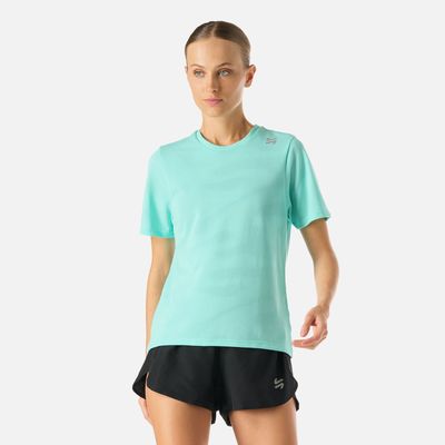 Polera manga corta running sin costuras mujer Built To Move