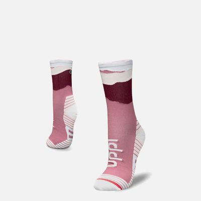 Calcetines Mujer Andes Run Socks Mid Rosa Oscuro Lippi V26