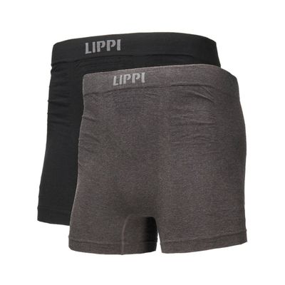 Ropa Interior Hombre Pack Skintec Seamless Boxer Negro y Gris Oscuro Lippi V22