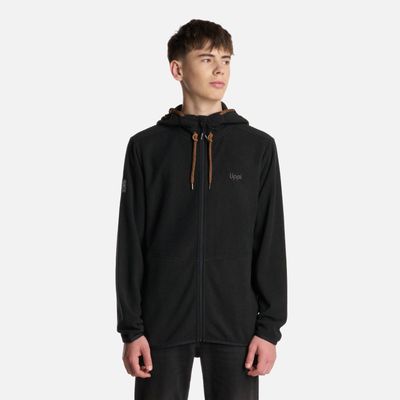 Polerón Teen Boy Stripes Nano-F Full Zip Negro Lippi I25