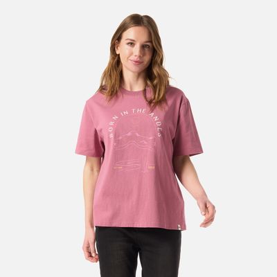 Polera Mujer Logo Lippi T-shirt Rosa Oscuro Lippi V26
