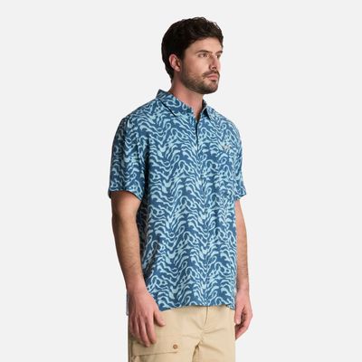 Imagen 2 del producto Camisa Hombre SeaSide Short Sleeve Shirt Print Azul Lippi