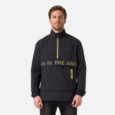 Chaqueta Hombre WindCity WindBreaker 1/4 Zip Jacket Negro Lippi V26