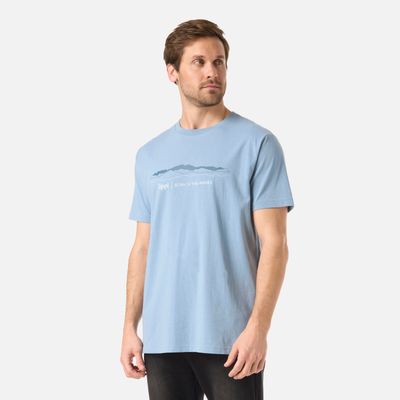 Imagen 2 del producto Polera Hombre Logo Lippi Front Print T-Shirt Azul Piedra Lippi V26