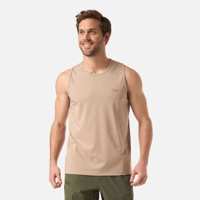 Polera Hombre Boulder Sleeveless T-Shirt Beige Lippi V26