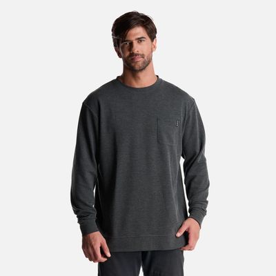 Poleron Hombre Peliculyon Melange Negro Haka Honu