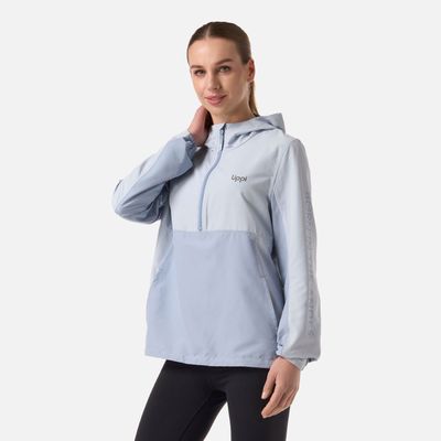 Imagen 2 del producto Chaqueta Mujer Nightfall Windbreaker 1/4 Zip Hoody Jacket Celeste V26