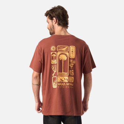 Imagen 2 del producto Polera Hombre Mosaicos Cafe Haka Honu V26