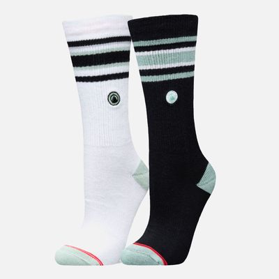 Calcetines Mujer Duo Travel Walk Classic Blanco Grafito Lippi V26