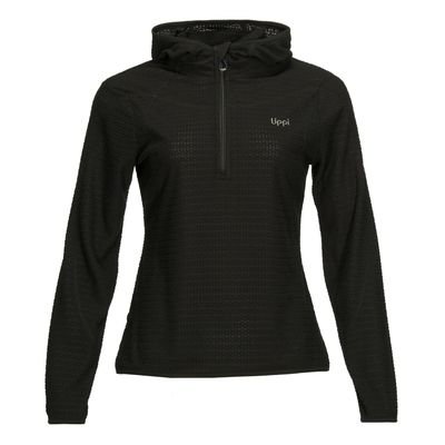 Poleron Mujer Jacaranda Nano-F 14 Zip Hoody Negro Lippi V23