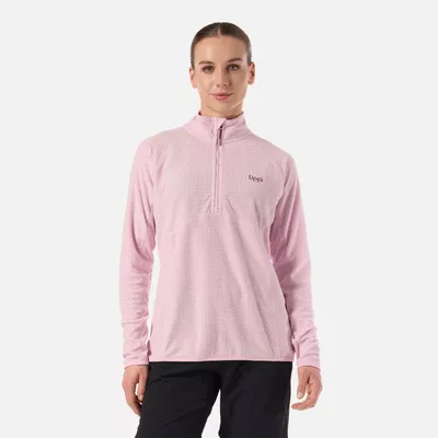 Polerón Mujer Jacaranda Nano-F 1/4 Zip Rosa Claro Lippi V26