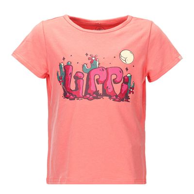 Polera Niña Logo Lippi UV-Stop T-Shirt Rosado Lippi V22