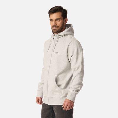 Imagen 2 del producto Polerón Hombre Ulmo Full Zip Hoody Sweatshirt Gris Claro Melange Lippi