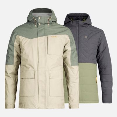 Chaqueta Hombre Perro Guapo Verde Militar Haka Honu