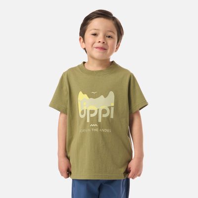 Polera Niño Logo Lippi T-shirt Verde Lippi V26