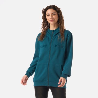 Polerón Mujer Motomami Full Zip Petroleo Oscuro Haka Honu V26