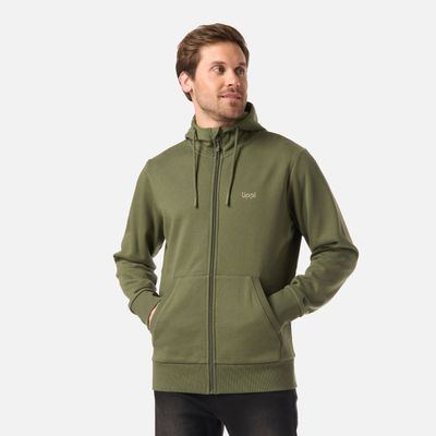 Imagen 2 del producto Polerón Hombre Ulmo Full Zip Hoody Sweatshirt Verde Musgo Lippi V26