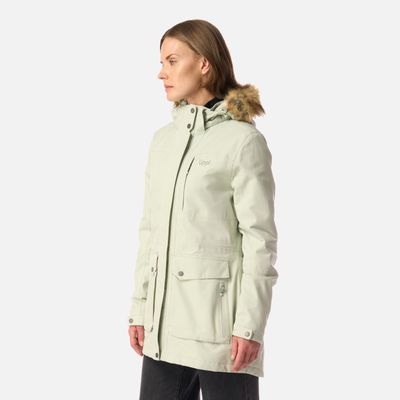 Imagen 2 del producto Chaqueta Mujer Roble B-Dry Hoody Jacket Verde Agua Melange Lippi I26