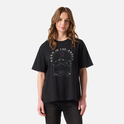 Polera Mujer Logo Lippi T-shirt Negro Lippi V26
