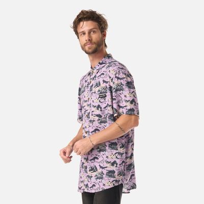 Imagen 2 del producto Camisa Hombre Good Karma Print Lavanda Haka Honu V26
