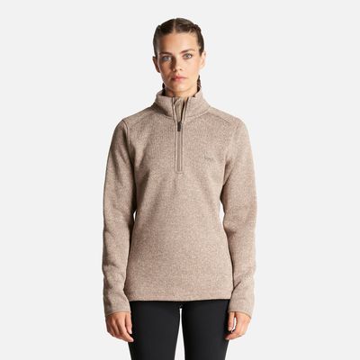 Imagen 2 del producto Poleron Mujer Coronado Blend-pro Jacket 1/4 Zip Melange Beige Lippi