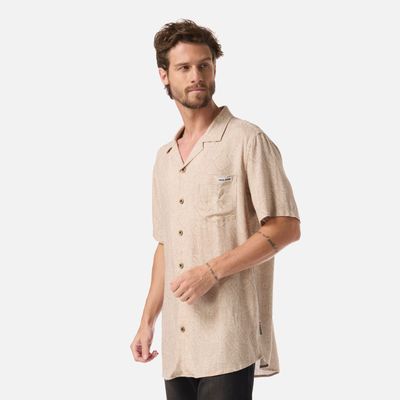 Imagen 2 del producto Camisa Hombre Linaje Print Taupe Haka Honu V26