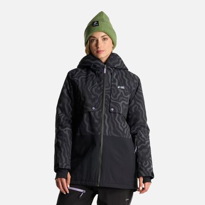 Chaqueta Mujer Yeti Print Negro Haka Honu I24