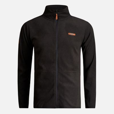 Poleron Teen Boy Stripes Nano-F Full Zip Negro Lippi I24