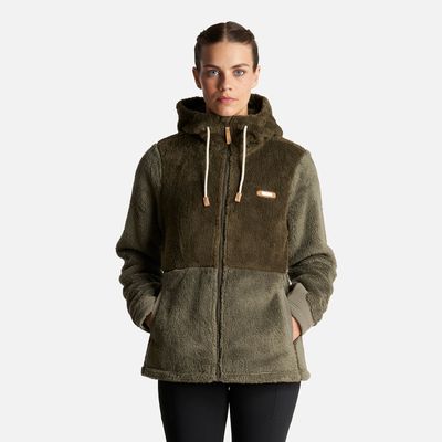 Imagen 2 del producto Chaqueta Mujer Bear Shaggy-Pro Hoody Jacket Verde Militar/Laurel Lippi