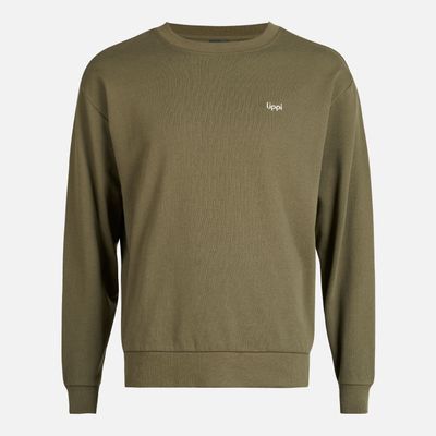 Imagen 1 del producto Poleron Hombre Insigne Crewneck Sweatshirt Back Print Verde Militar Lippi