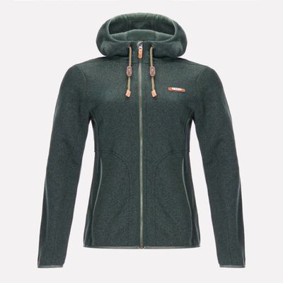 Polar Mujer Alamo Blend-Pro Hoody Jacket Verde Grisaceo Lippi V23