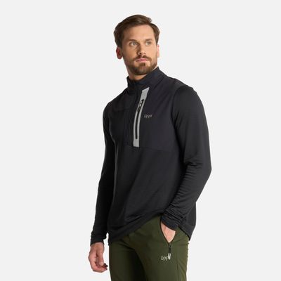 Imagen 2 del producto Polerón Hombre Karova Nano-F 14 Zip Negro Lippi I25