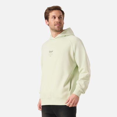 Imagen 2 del producto Polerón Hombre Ulmo Hoody Sweatshirt Gris Claro / Verde Agua Lippi V26