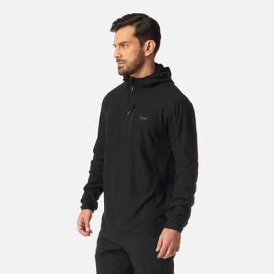 Imagen 2 del producto Polerón Hombre Jacaranda Nano-F 1/4 Zip Hoody Negro Lippi I26