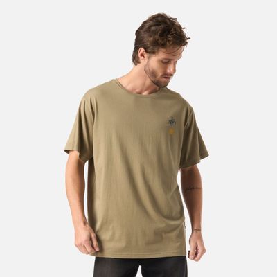 Polera Hombre El Cuernudo Verde Oliva Haka Honu V26