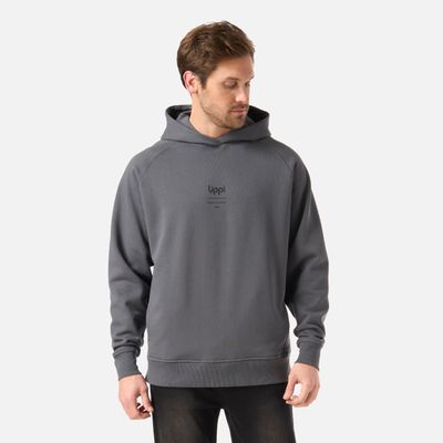 Polerón Hombre Ulmo Hoody Sweatshirt Gris Medio Lippi V26