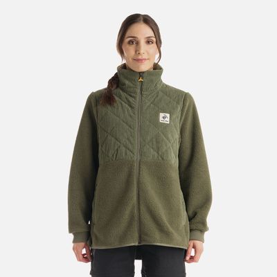 Polerón Mujer Puerto Verde Oliva Haka Honu I25