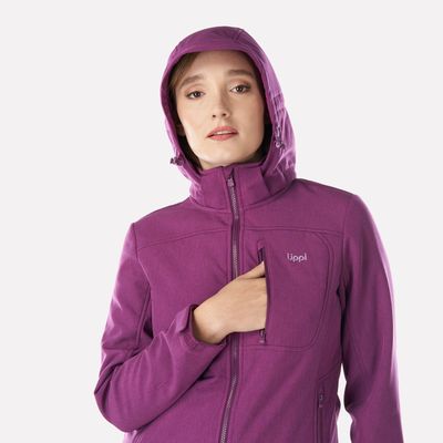 Imagen 2 del producto Chaqueta Mujer Macaya Softshell Hoody Jacket Melange Purpura Lippi