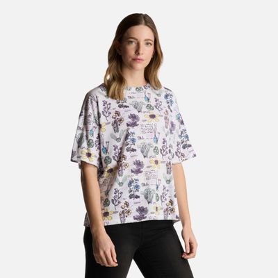Imagen 2 del producto Polera Mujer Botanica Print Blanco Haka Honu
