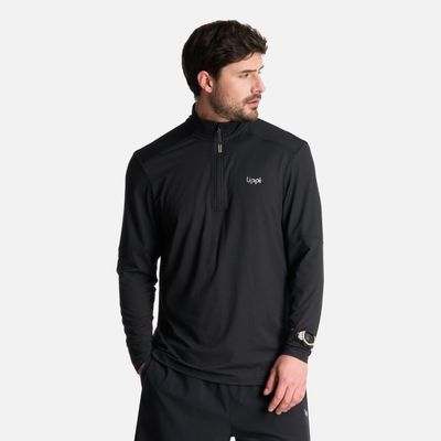 Polerón Hombre Puerto Trucco 1/4 Zip Negro Lippi V25