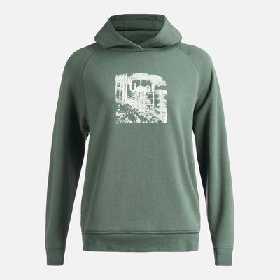 Imagen 1 del producto Poleron Mujer Insigne Hoody Sweatshirt Front Print Verde Musgo Lippi